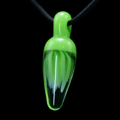 710Studio drop-shaped glass pendant in green