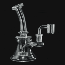 Banger Hanger 5-inch bong in clear glass, angled view