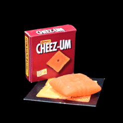 Bed Head Cheez-it glass pendant in retail packaging box