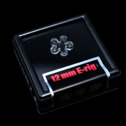 Black Market Glass 12mm quartz flake insert with rounded blades for electric dab rigs, in retail box