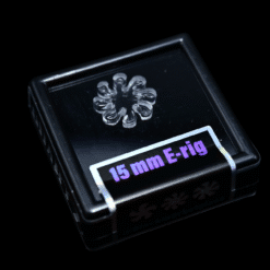Black Market Glass 15mm/8 Blades quartz flake insert for electric dab rigs, in retail box