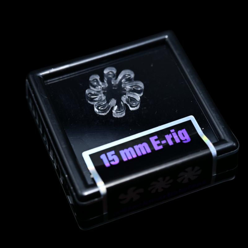 Black Market Glass 15mm/8 Blades quartz flake insert for electric dab rigs, in retail box