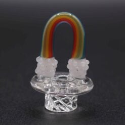 Chasing Rainbows Vortex carb cap with rainbow-colored handle