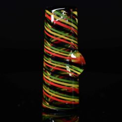 Chaz Pyle Blunt Tip number 3 in red, green and black, shown on a stand