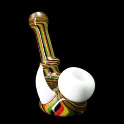 Chaz Pyle Lean Back spoon pipe in Rasta stripes number 1
