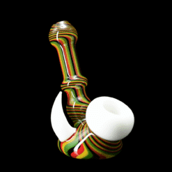 Chaz Pyle Lean Back spoon pipe in Rasta stripes number 2