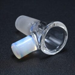 Zombie Hand 18mm bowl with white opal Ghost color arm handle