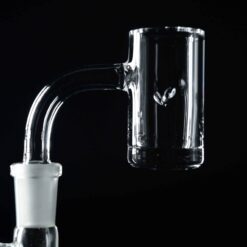 Evan Shore Auto Spinner 10mm quartz banger attached to a rig