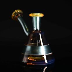 Gatez Glass Dual Color Gem dry top attachment in teal, side view
