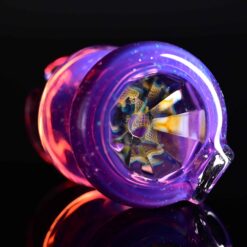 Gatez Glass Gem Pivot top number 1 in purple, side view