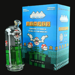 Hemper Puffco Peak Top Gaming Flower attachment shown with its retail box