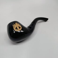 Pulsar Shire Sauron smoking pipe in black with a red eye emblem