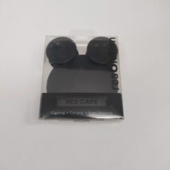Resolution silicone cleaning caps in black, packaged