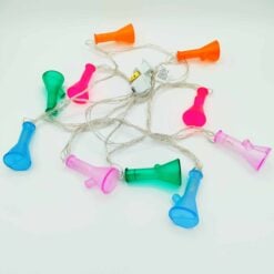 Pulsar LED Bong Light Set, colorful bong-shaped string lights unpackaged