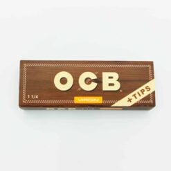 OCB roll kit box with papers and tips, 1 1/4 size