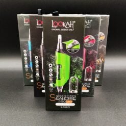 Lookah Seahorse Pro Plus, electric dab tool boxes shown together