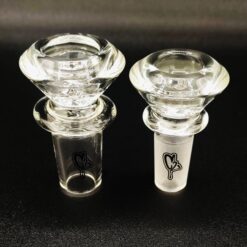C2 replacement glass bowls, clear and frosted, shown together