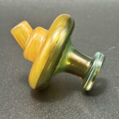 Zombie Hand Studios Directional Color cap in amber and green glass
