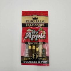 King Palm Leaf Cone, Red Apple flavor leaf cones package