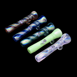 Jellyfish Glass Dichro Chillum, four color options shown together