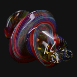 Kadabra Switch 2 spinner carb cap in Striking Rainbow, bottom view