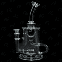 Kadabra Klein Torus, clear glass klein-torus dab rig, front view