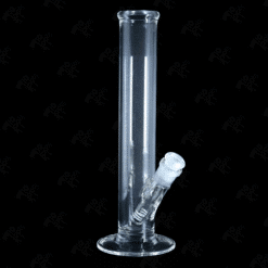 Kadabra Straight Tube, clear glass straight tube bong, front view