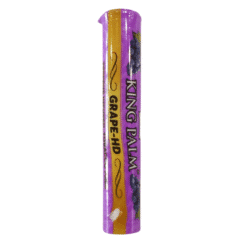 King Palm Singles Terp Infused, Grape HD flavor cone in its tube