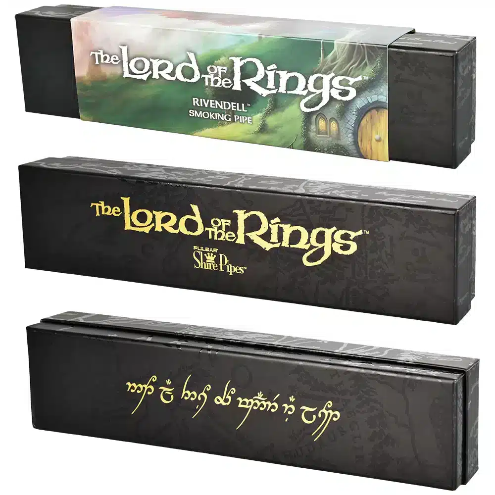 Pulsar Shire Rivendell pipe shown with its retail packaging