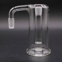 Leisure 8 Arm Ash Catcher 14mm 90°, clear glass ash catcher accessory, side view