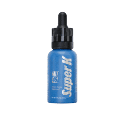 MIT45 Super K kratom extract bottle in blue, new packaging