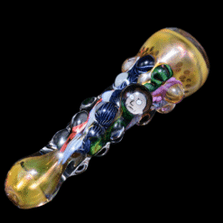Matty White ISO Bumpy One Hitter w/ 2 Millis - Feuding Fathers, colorful bumpy glass one-hitter