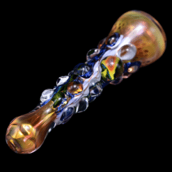 Matty White ISO Bumpy One Hitter w/ 2 Millis - Mushrooms, amber and white bumpy one-hitter
