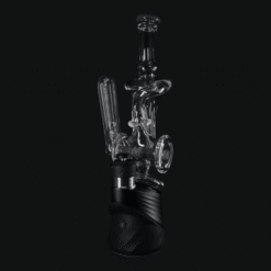 OJ Flame Puffco Peak inline wig wag top number 5, 8-inch, on the device