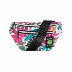 Dime Bags Paradise Pack fanny pack in a light jungle floral print, front view