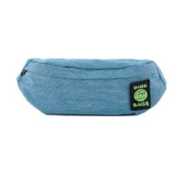 Dime Bags Puff Pack fanny pack in blue, front view