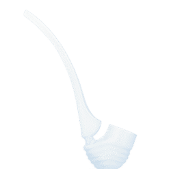 Puffco Proxy Wizard pipe attachment in Haze frosted white, empty