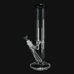 Randy's Classic Tube Water Pipe, 14-inch straight glass tube, front view