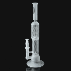 SOL v3 Dub Sacred G bong, full double-chamber tube, front view