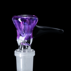 Sandberg 14mm Color Slide #12 in purple, front view on frosted joint
