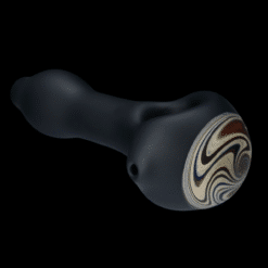 Sandberg Black and Woodgrain Spoon pipe #3, side view