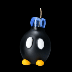Sandberg Small Mario Bomb pipe #3 with blue cap, front view showing the eyes