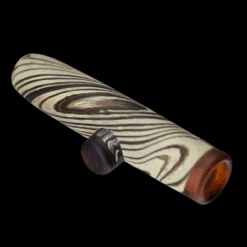 Sandberg Woodgrain Chillum #4, full-length view of the swirl pattern glass
