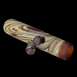 Sandberg Woodgrain Chillum #5, full-length view of the swirl pattern glass