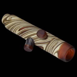 Sandberg Woodgrain Chillum #6, full-length view of the swirl pattern glass