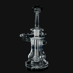 Slugworth Incycler recycler dab rig in Fade to Black, clear glass with black accents