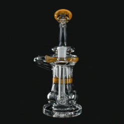 Slugworth Incycler recycler dab rig in Greasy Poofs, orange accent bands