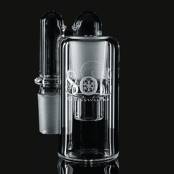 SOL Dry Catcher Clear, 18mm angled view with the SOL logo