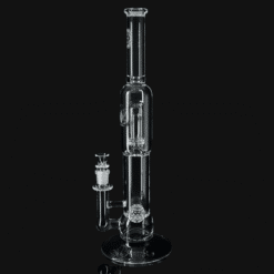 SOL v3 Dub Clear bong, full double-chamber tube standing