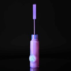 Soup Glass Tool #2 in Lucid purple, full-length dab tool standing